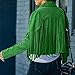 YMADREIG Womens Fringe Jacket Faux Suede Leather Jackets Tassel Motorcycle Cowgirl Outfits Fall Fashion Western Crop Jacket