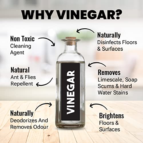 Image of SOVI Scented & Vinegar Powered Glass Cleaner with Dust Repellent Formula, Alcohol Free, Stardust (Refill) 5 L