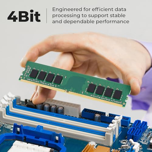 Image of Zebronics 16GB DDR4 RAM for PC, 3200MHz, 4bit Architecture, Low Power Consumption, High Stability Performance (D41632A)