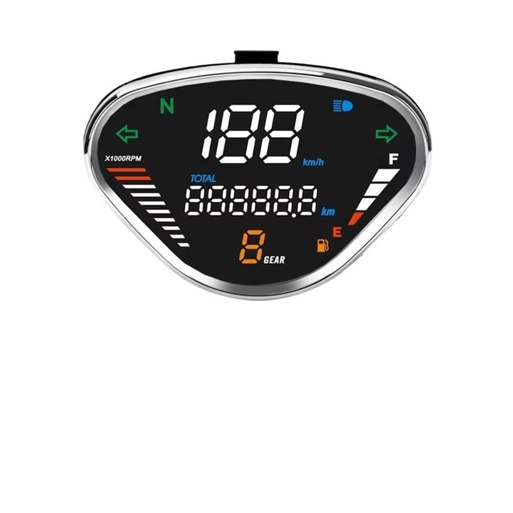 Contachilometri digitale Per DAX 70 CT50 CT70 Per Jialing70 Motociclo CONTACHILOMETRI DIGITALE Contachilometri LED Gruppo strumenti Tempo di guida regolabile