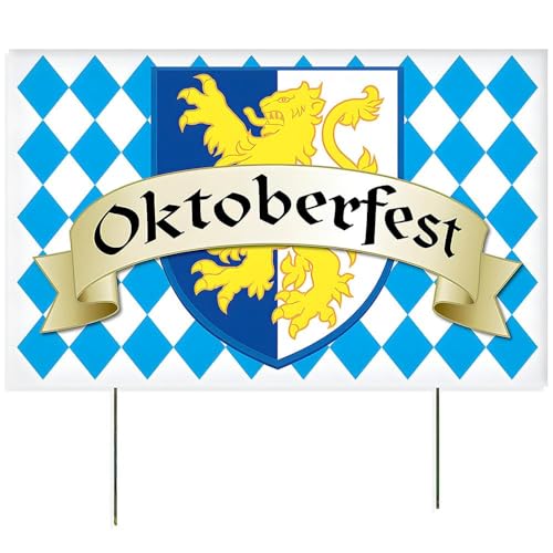 Fun Express 25 3/4" x 16 1/4" Oktoberfest Yard Sign