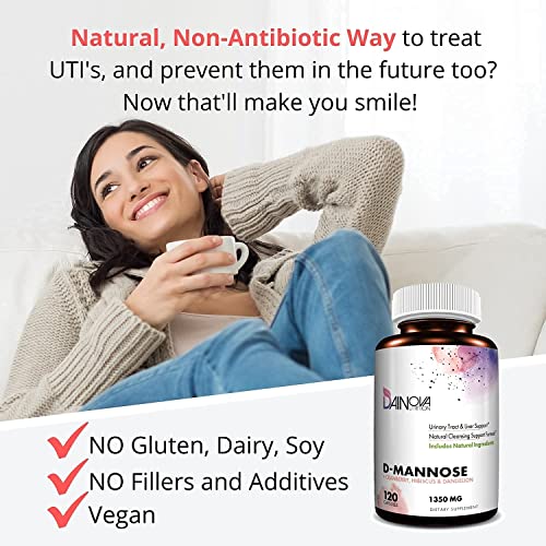 Dainova Nutrition D Mannose Capsules And Probiotics For Women Bundle I Urinary Tract + Vaginal Health Support I Uti And Yeast Infection Control I Vegan, Gluten Free I Made In Usa #TOP1