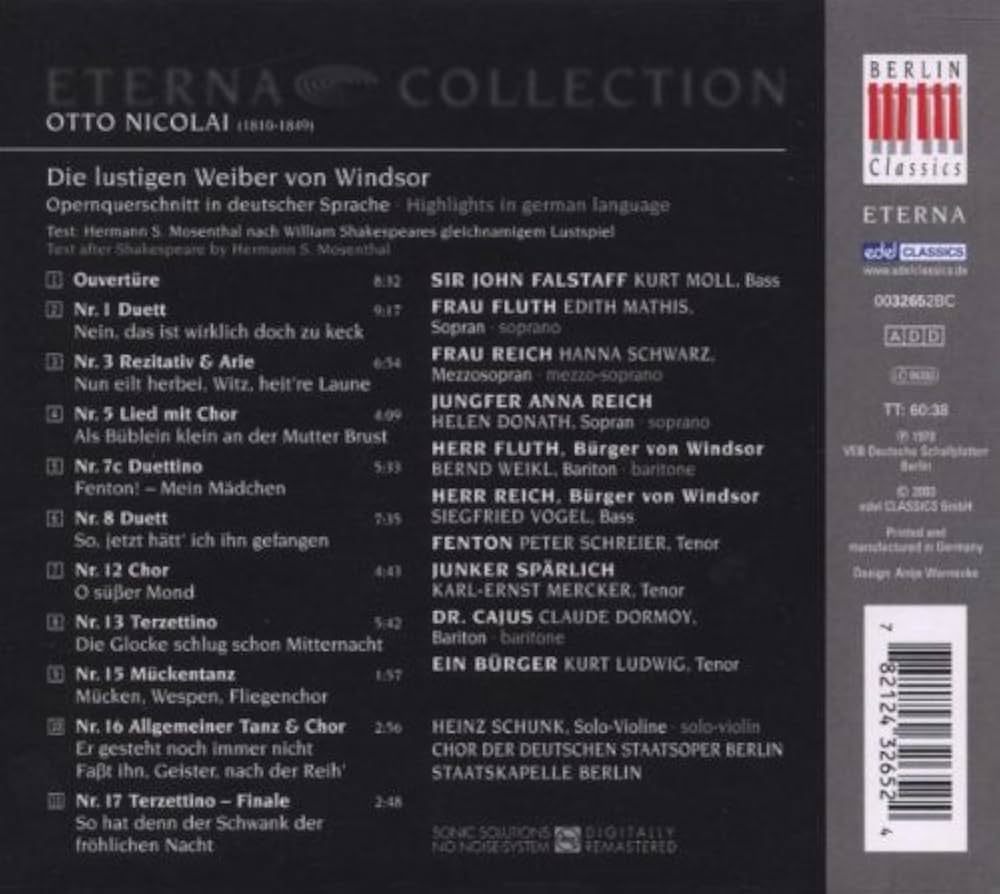 未開封　 Die lustigen Weiber von Windsor Nicolai, O. - Die Lustigen Weiber Von Windsor - Amazon.com Music