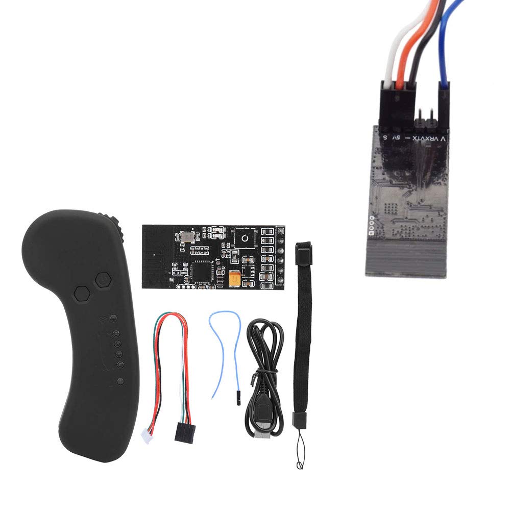 Télécommande électrique Télécommande NS Fil 2,4 GHz DIY VX1 ABS Ergonomic Design avec régulateur de Vitesse à Trois Modes de taux pour Les Amateurs de Skate électrique