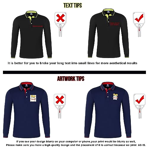 Add Your Own Text Image Picture Photo Design Men Polo Shirt Custom Man Work Shirt Personalized Shirt4