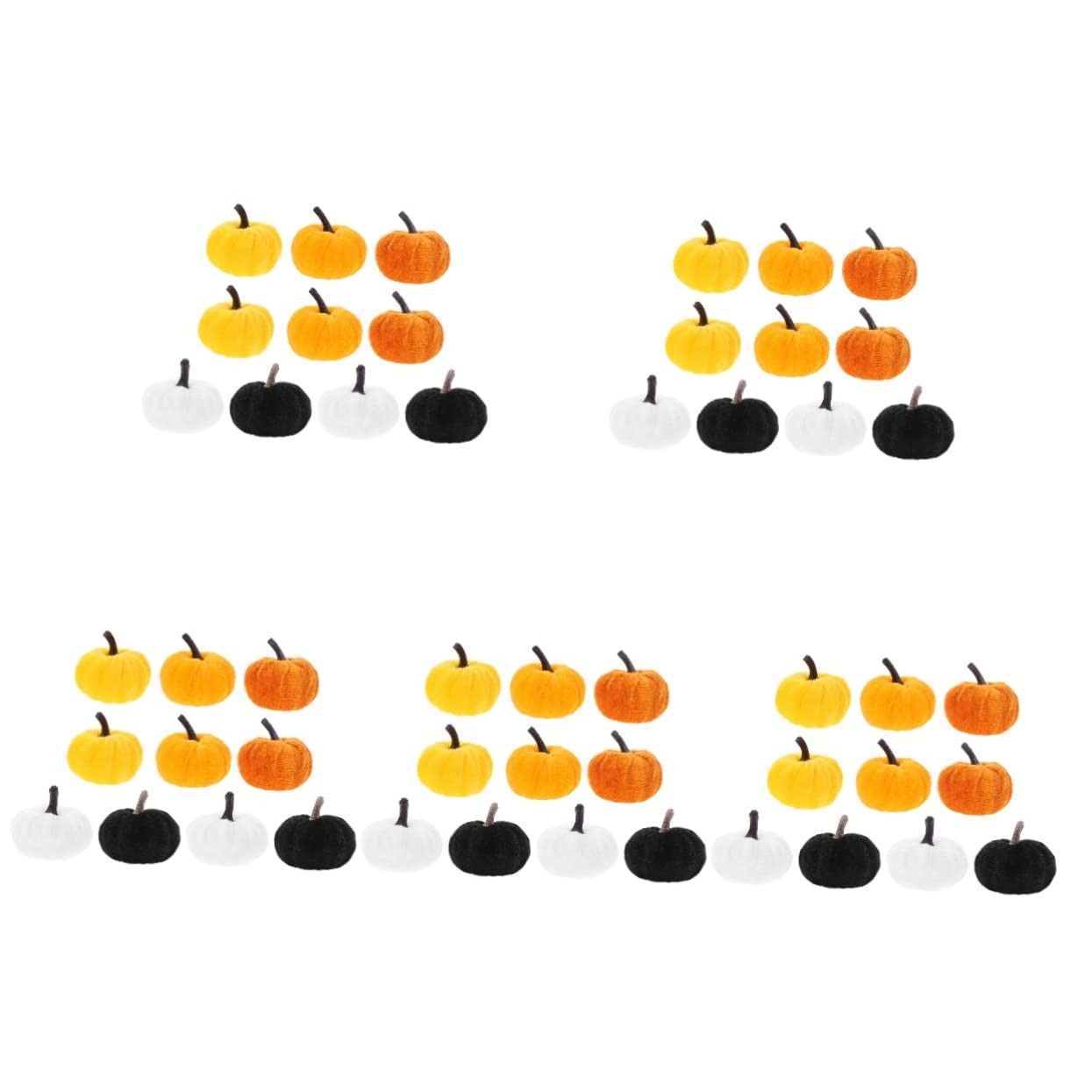 Ciieeo 50 Pcs Calabaza De Franela Adorno De Calabaza De Simulación Otoño Falsa Adorno De Artificial s Artificiales De Halloween os De Árboles De Otoño Paño