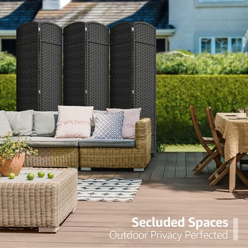 Sorbus-6-Panel-Room-Divider-6-ft-Tall-Privacy-Screen-Extra-Wide-Double-Hinged-Panels-Mesh-Hand-Woven-Design-Partition-Room-Dividers-and-Folding-Privacy-Screens-Wall-Divider-for-Room-Separation Sorbus 6 Panel Room Divider 6 ft Tall Privacy Screen Extra Wide Double Hinged Panels Mesh Hand Woven Design Partition Room Dividers and Folding Privacy Screens Wall Divider for Room Separation