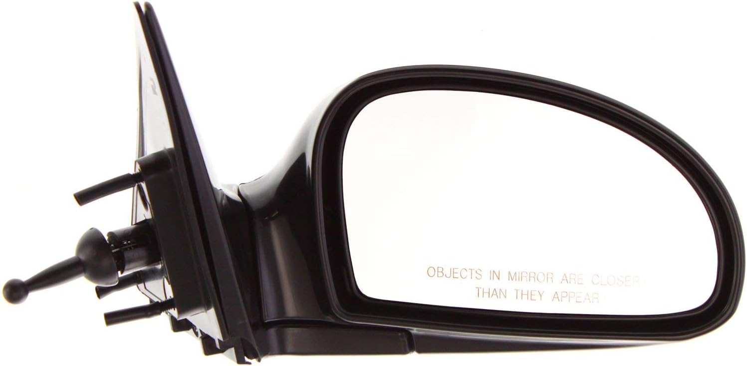 Kool Vue Passenger Side Manual Lever Control Non-Heated Mirror for Kia Spectra 2004-2009 Paintable fits 2004-09 Sedan; 2005-09 Hatchback
