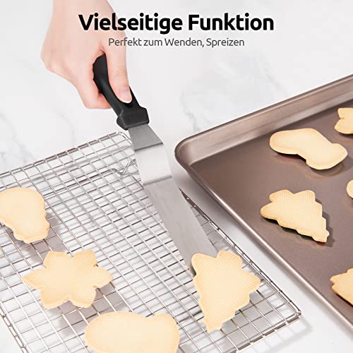 Foto von U-Taste Winkelpalette 3er Set, Tortenmesser, 18/0 Edelstahl, Schwarz