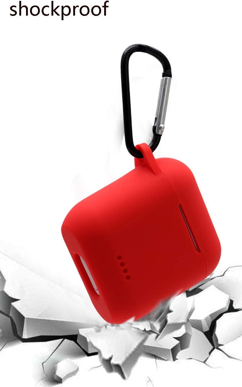 Protective Silicone Case Compatible with Tozo t6, Front LED Visible, Premium Accessory Shockproof tozo t6 Case Cover with Keychain. (Blue) - Image 2