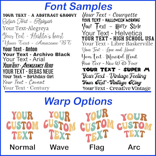 Custom Text T-Shirt Sweatshirt Hoodie Tank Top V-Neck Personalized Shirts with Your Text Custom Shirt With Your Own Text Idea Colorful Text Idea Vintage Text Shirt Retro Custom T-Shirts2