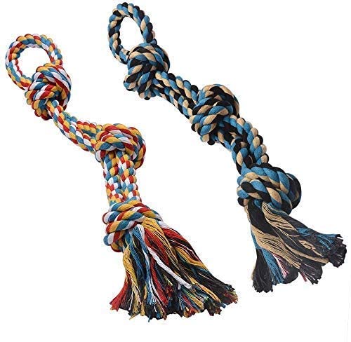 KittuPet Dog Toys for Aggressive Chewers - Set of 2 Heavy Duty XL Dog Rope Toy for Large Breed Puppy - Medium and Large Dogs for Chewing, Teething, Tug of War (Color May Vary) (B0BXLGX8DZ) Amazon Price History, Amazon Price Tracker