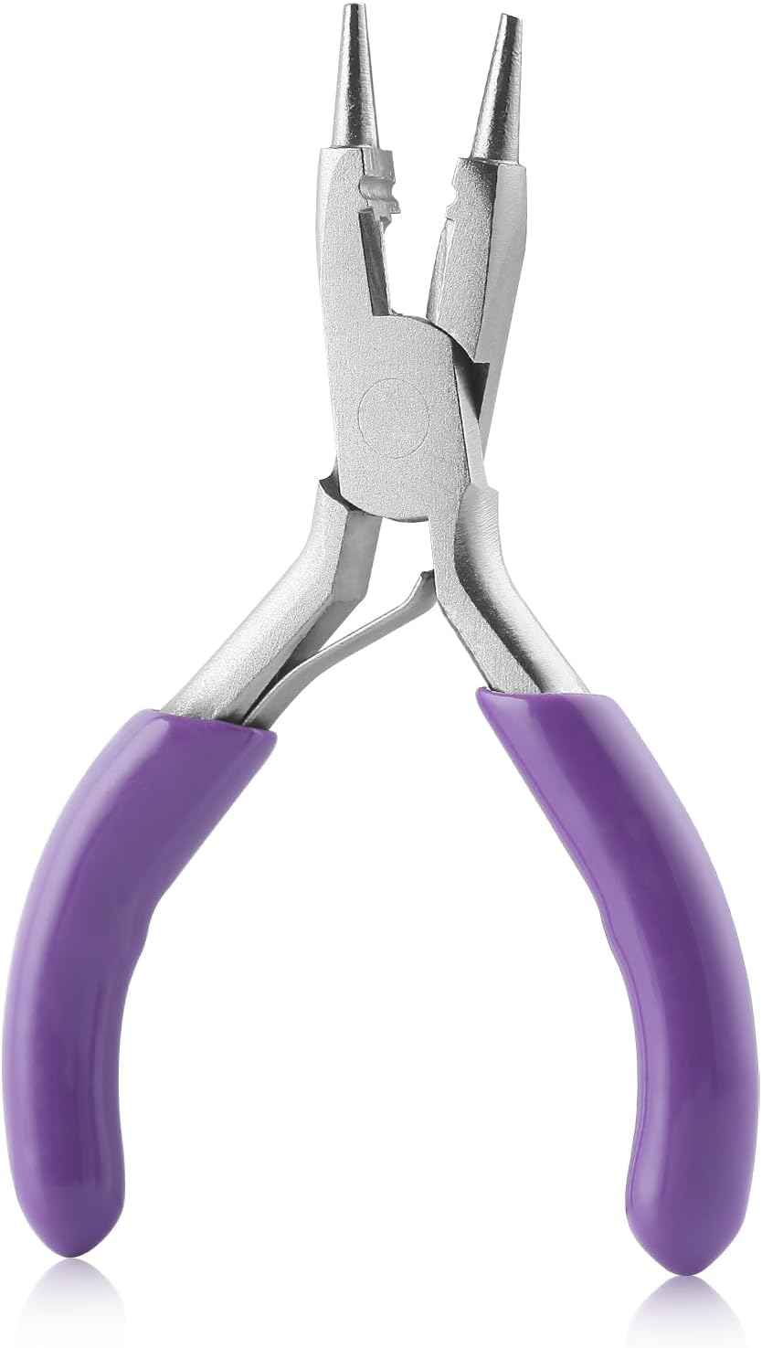 3 Inches Round Nose Pliers With Cutter Wire Looping Pliers Micro Round Pliers With Spring Mini Jewelry Pliers Jewelry Making Tools For Jewelry Repair Wire Wrapping Beading Wire Cutting