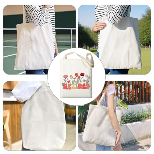 Canvas Tote Bag Retirement Gift for Woman 2025, Teacher Retirement Gifts for Women Coworker, Reusable Hand Bags Birthday Christmas Gifts for Women, Lightweight Bags with Handles for Grandma Mom3