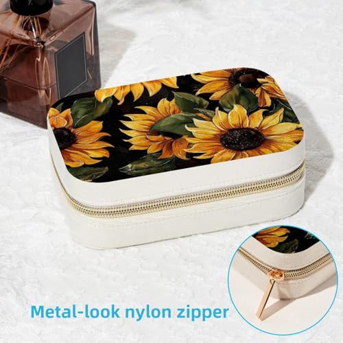 Boîte à bijoux de voyage avec compartiments bagues et protection anti-rayures