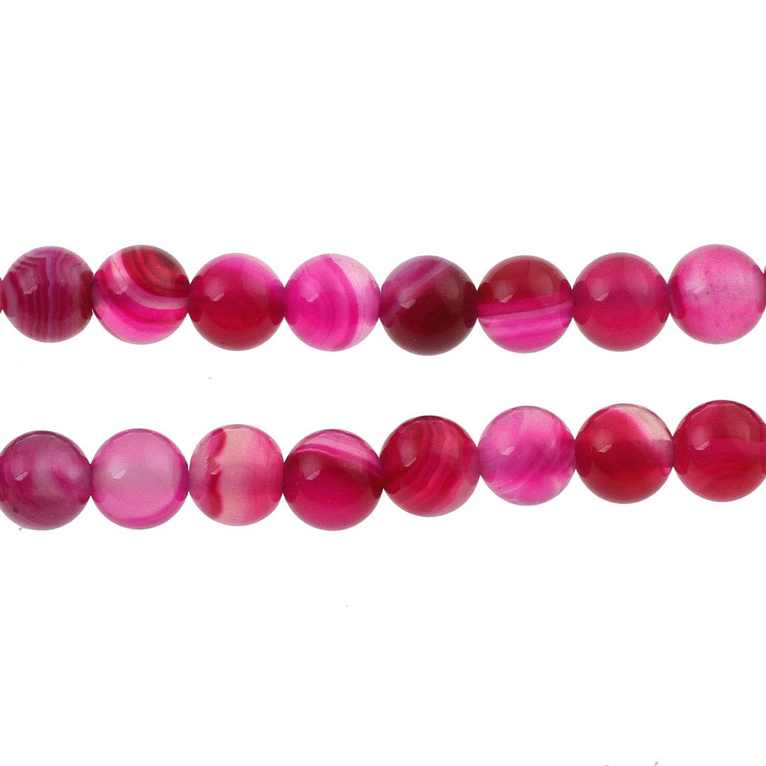 12 Mm Di Agata Di Onice Grigia, Perle Rotonde Sfaccettate In Pietra - Foto 3