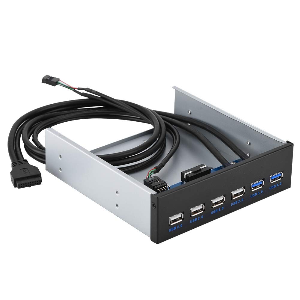 Front Panel, 9PIN/19PIN USB Front Panel Black 5.25in Optical Drive for Desktop Computer-image-30
