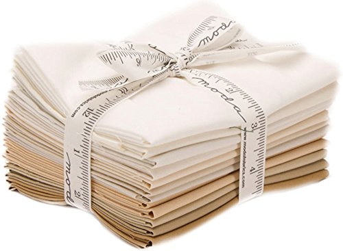 Bella Solids Lights Neutral 12 Fat Quarters Moda Fabrics 9900AB 131
