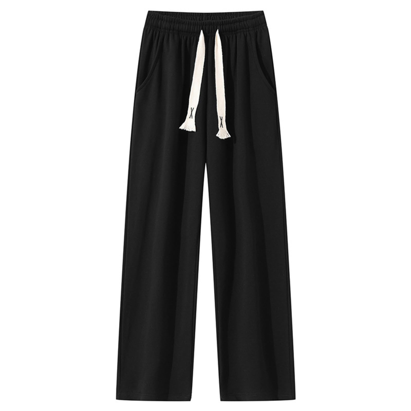 Pantalon De Survêtement Homme Large En Velours Côtelé - Doublure Polaire, Jambes Droites, Coupe Ample Avec Poches