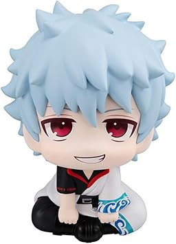 Xinnice Anime Figures Sakata Gintoki Action Figure Sitting Statue Model PVC 10 cm Desktop Car Decoration Gift