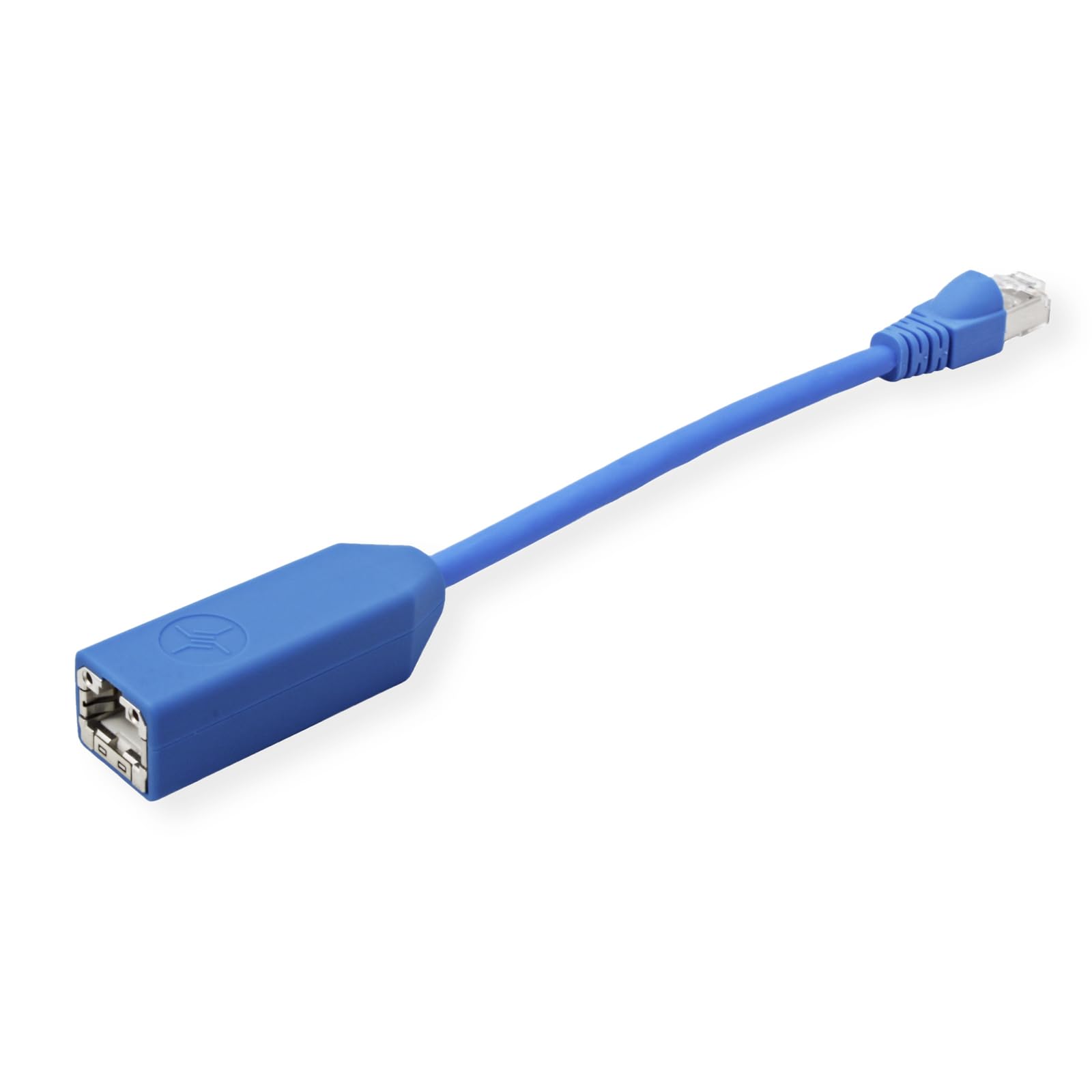 Telegärtner Telegaertner L00000A0274 - Adaptador de Red RJ45 (1 x Conector RJ45 Macho a 1 Conector RJ45, 20 cm), Color Azul
