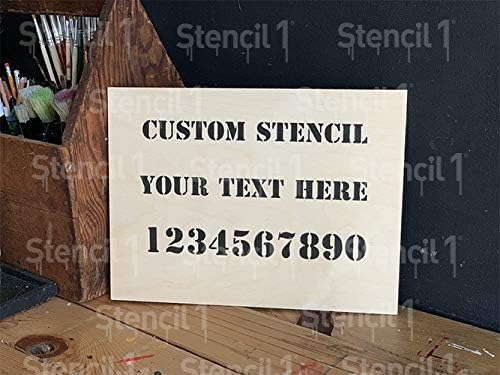 Miniatura 6 de Stencil1 Plantilla horizontal personalizada, personaliza tu propia plantilla, lavable, reutilizable, duradera, personalizable para logotipos,