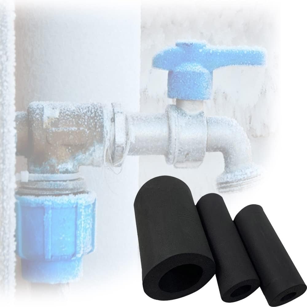 tubo isolante in schiuma, Manicotto isolante for tubi in schiuma da 1, 8 m Nero(10mm(3/8in))