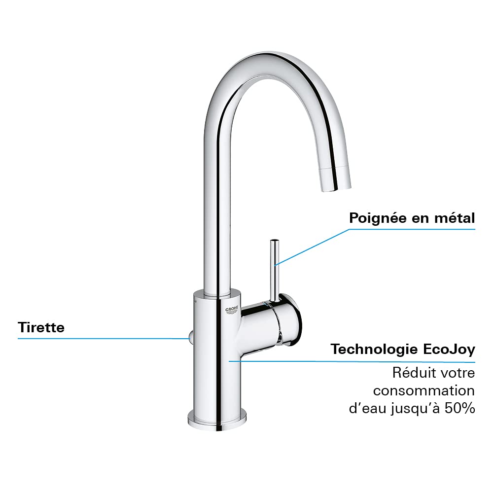 GROHE Mitigeur monocommande Lavabo Taille L Start Classic Chromé 23783000 (Import Allemagne)