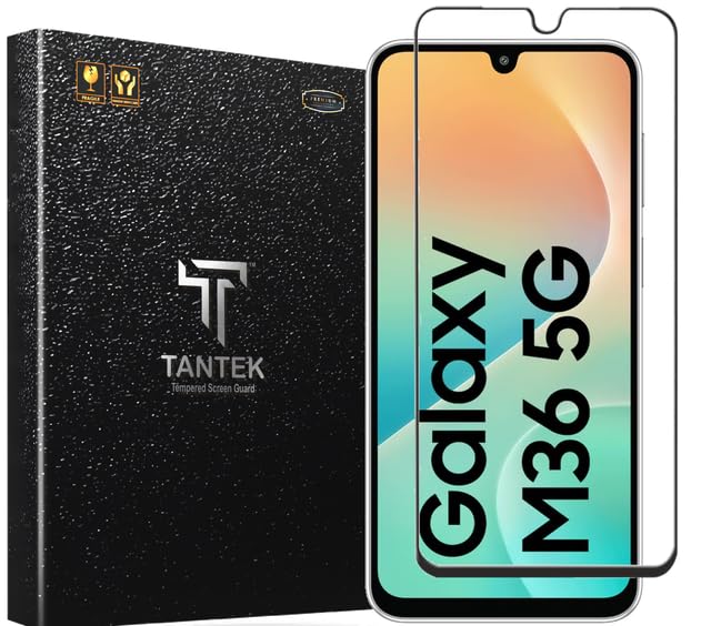 Image of TitanGuard Tempered Glass Screen Protector Guard for Samsung Galaxy A17, Galaxy M17, M36, F36 and Galaxy F17 (6.7 Inch) - 9H Hardness, Military Grade, Anti-Static, Easy Installation Kit - 1 PACK