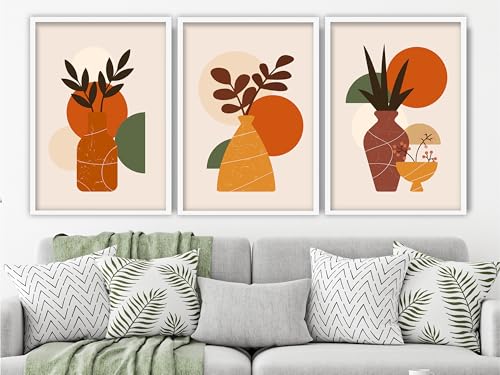 Vases bohèmes tableaux d'art mural de qualité supérieure - Toile 40x60 cm