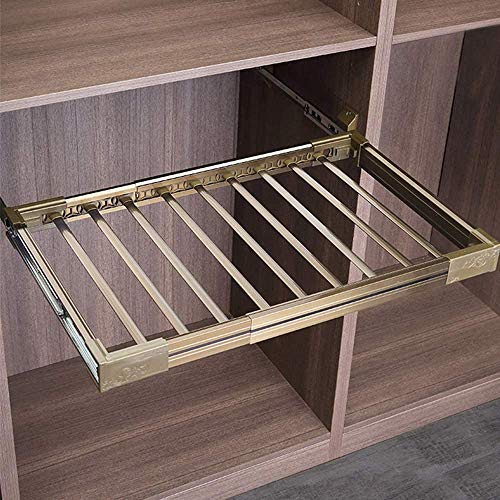 Barre de cintre extensible et rétractable pour un rangement de dressing fluide