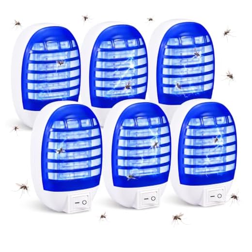 6 Pack Bug Zapper Indoor Plug in, Mosquito Zapper for Flies, Gnats & Bugs