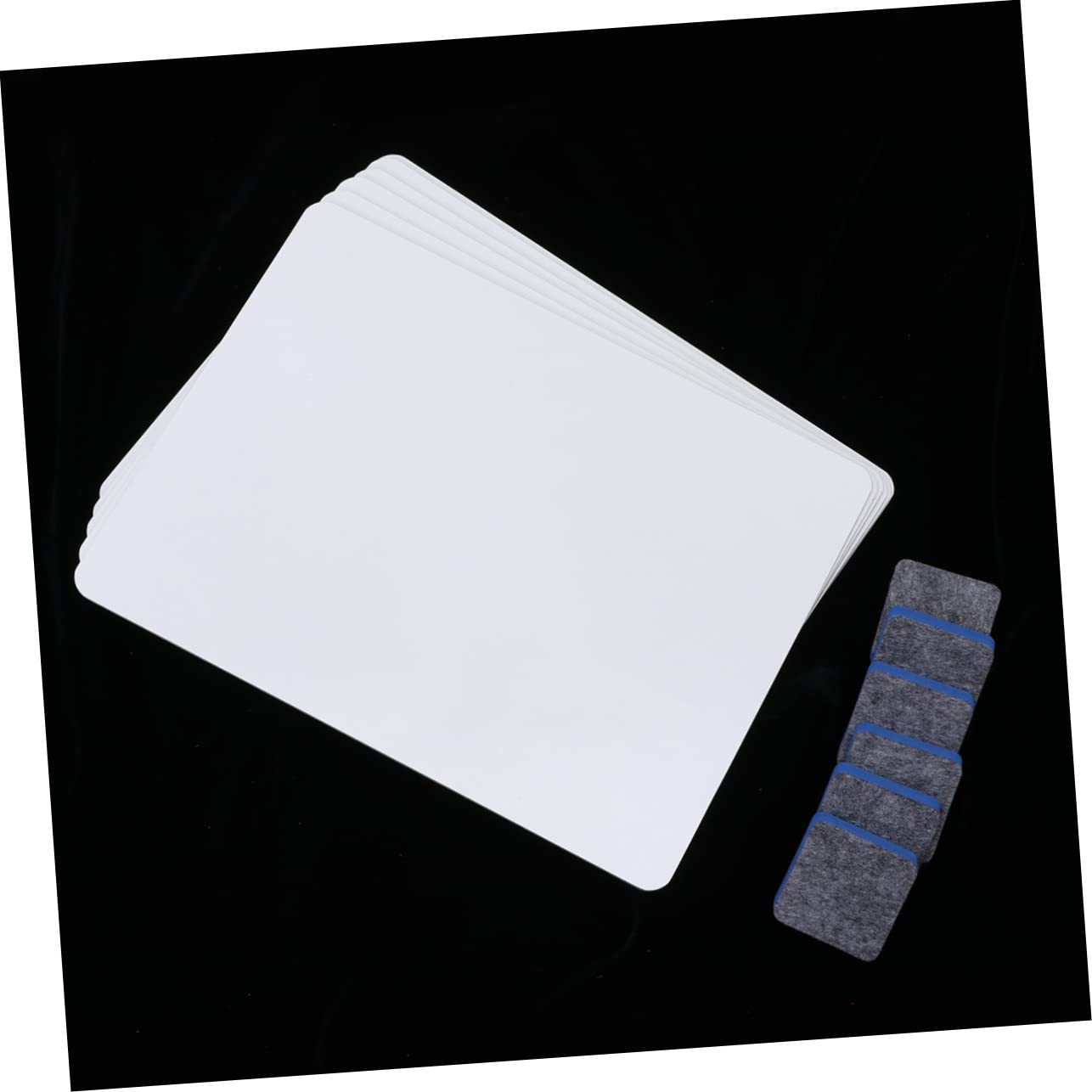 STOBOK 6pièces Lot De Mini Tableaux Blancs Portables Effaçables Avec Effaceurs Pour Bureau Et Apprentissage