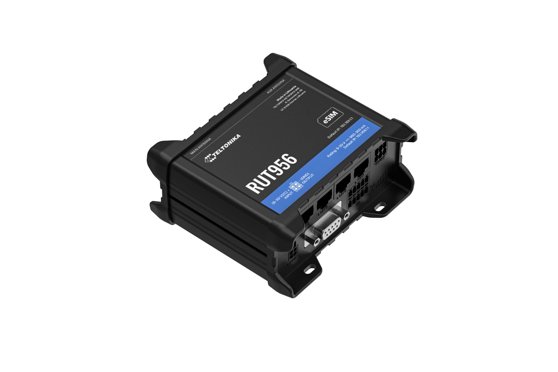 Router Industriale 4G LTE con WiFi e Porte Ethernet | Gateway di Rete con Failover Automatico, Doppia SIM, Interfacce RS-232/RS-485, Montaggio su Guida DIN