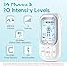 Easy@Home Electronic TENS Unit: Pain Relief Therapy - EMS Pulse Massager Rechargeable Machine - Dual Channel 24 Modes 20 Intensities 16 Pads TENS and Powered Muscle Stimulator EHE020