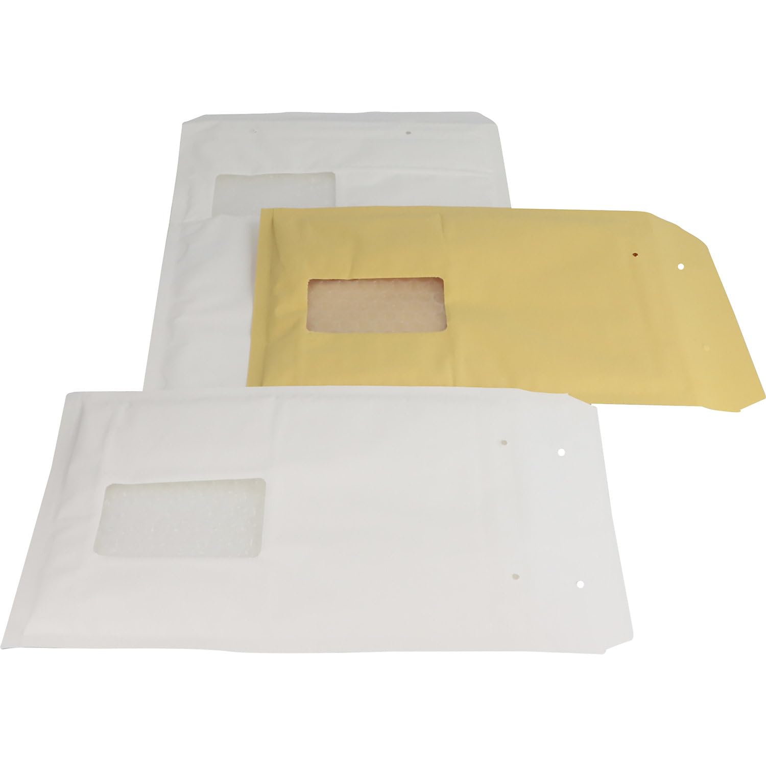 FRANKEL kaiserkraft | Pochette d'expédition aroFOL® | Fermeture autocollante, avec fenêtre, L x l intérieures 340 x 225 mm, blanc, lot de 100