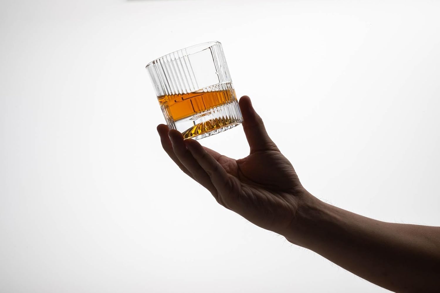 10oz Old Fashioned Whiskey Glasses Set | Lead-Free Crystal, Heavy Base, Rock Glass with Elegant Tile Design, 4-Piece Set for Scotch & Cocktails - Image 4