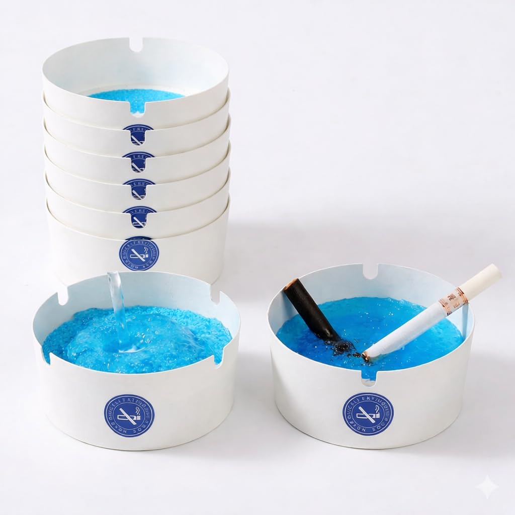 Buy 10pc Disposable Foam Ashtray with Smoke Extinguishing Gel