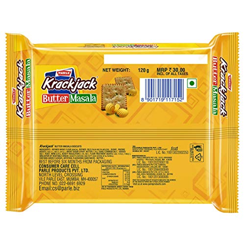 Image of Parle Krackjack Butter Masala, 120 Gram
