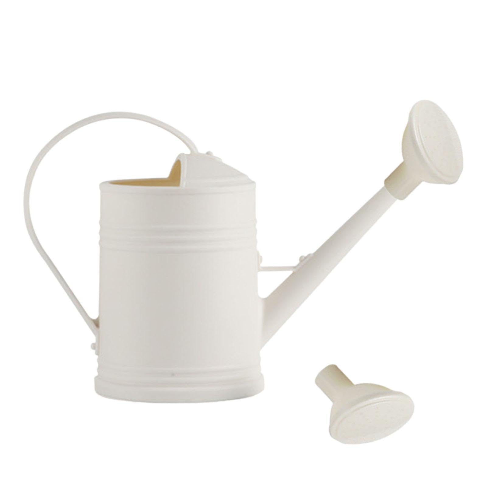 QUXVUIS Practical Watering Can for Creative Houseplants Portable Ergonomic Sprinkling Can Gardening Tool Lightweight Gardening Tool Lightweight Countryside, White