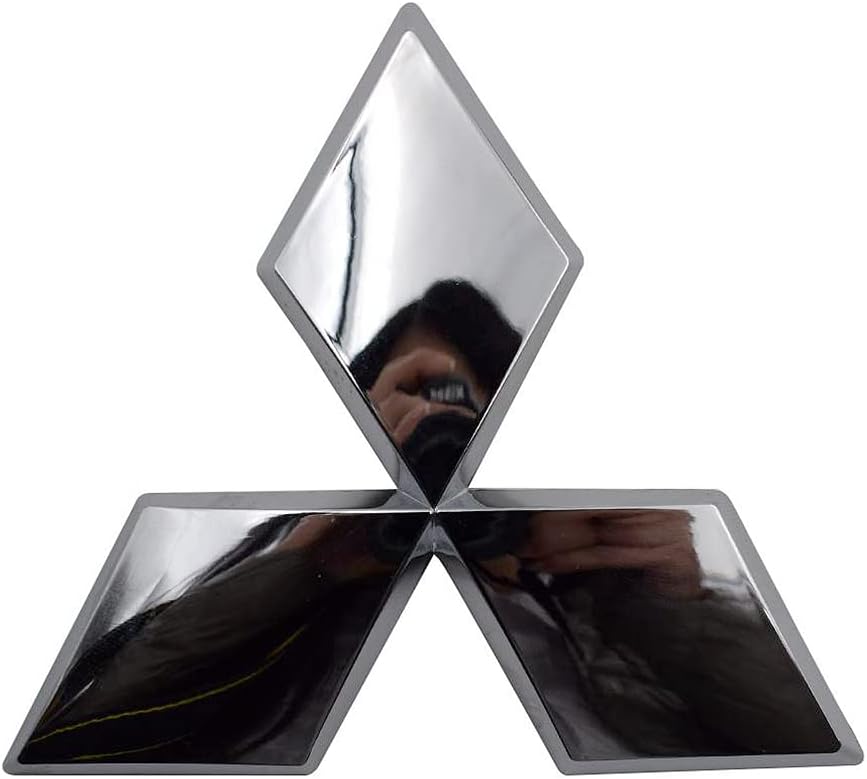 Front Grille Hood Emblem Badge 9.5cm fit for Mitsubishi Lancer Sportback Hatch Back CX4A CX5A 2009-2014 Mirage Outlander 2013- RVR Outlander Sport 2010-