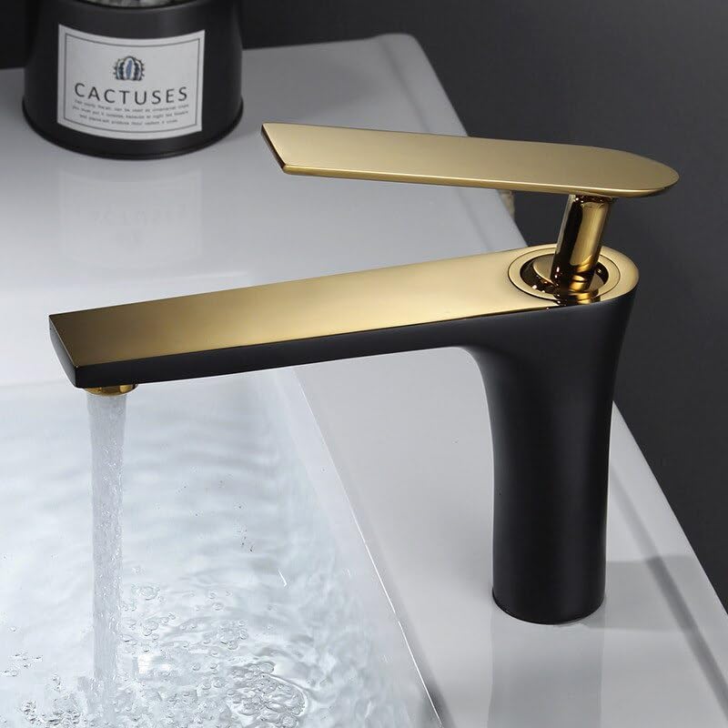 Robinet de lavabo mélangeur eau froide chaude en laiton robuste