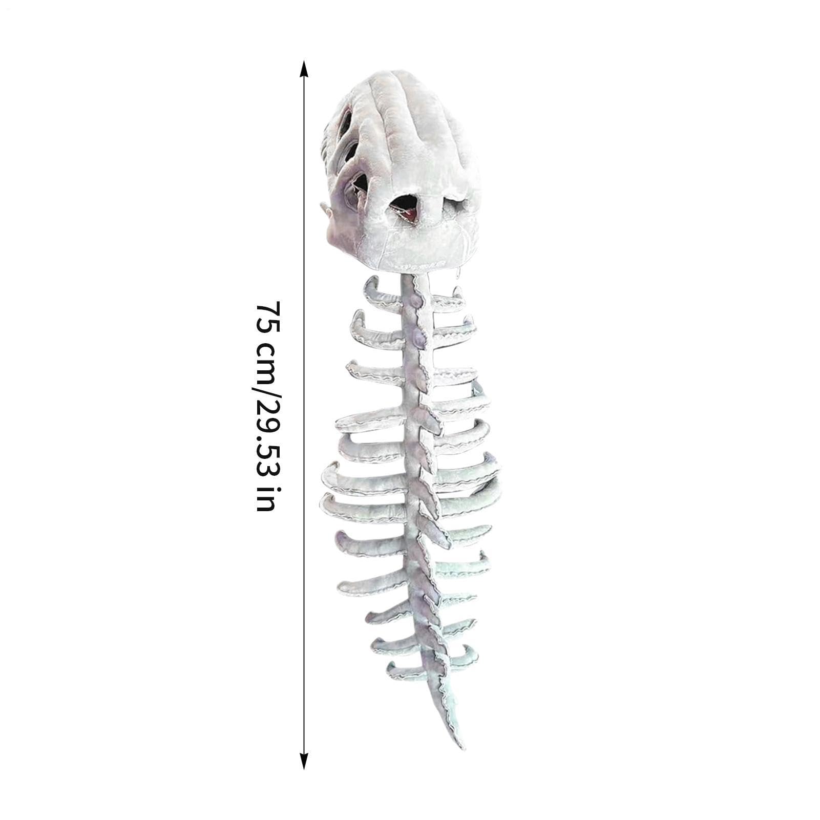 Generico Set Costume Scheletro Dinosauro Abito per Cosplay e di Ruolo | Accessorio Costume Scheletro Dinosauro Halloween con Effetto Sonoro Feste Halloween Spettacoli Teatrali a Tema Party