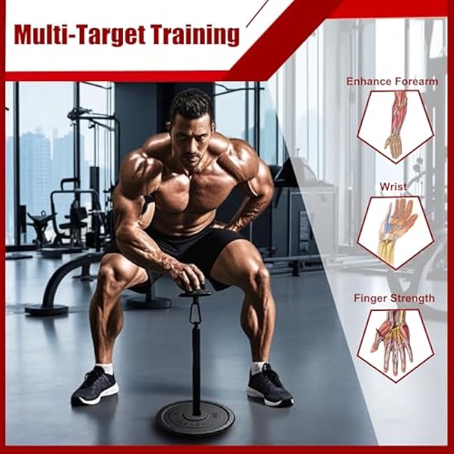 Iron Pinch Block Grip Strength Set with Loading Pin Workout Rock Climbing Power Finger Forearm Hand Strength Training Strengthener Equipment for Home Gym