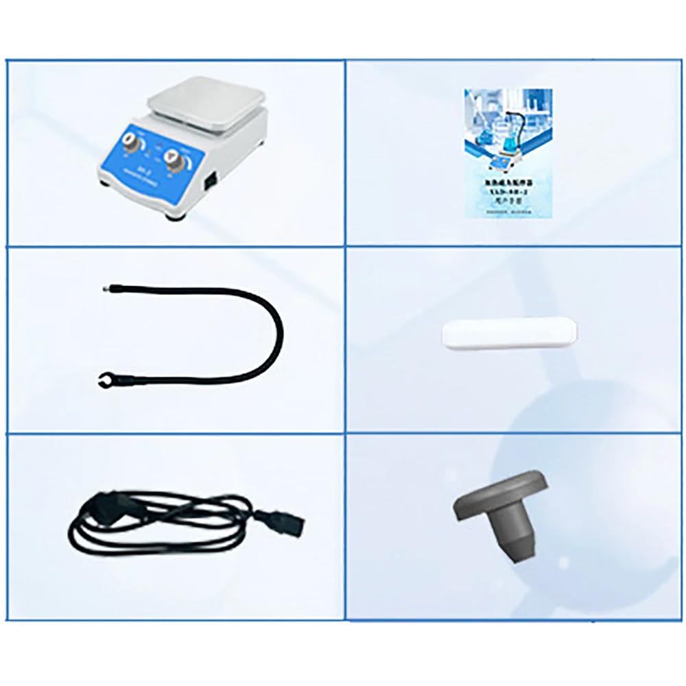 Agitatore Magnetico, Velocità Regolabile, Miscelatore per Riscaldamento Verticale Elettrico da Laboratorio, Agitatore da Tavolo