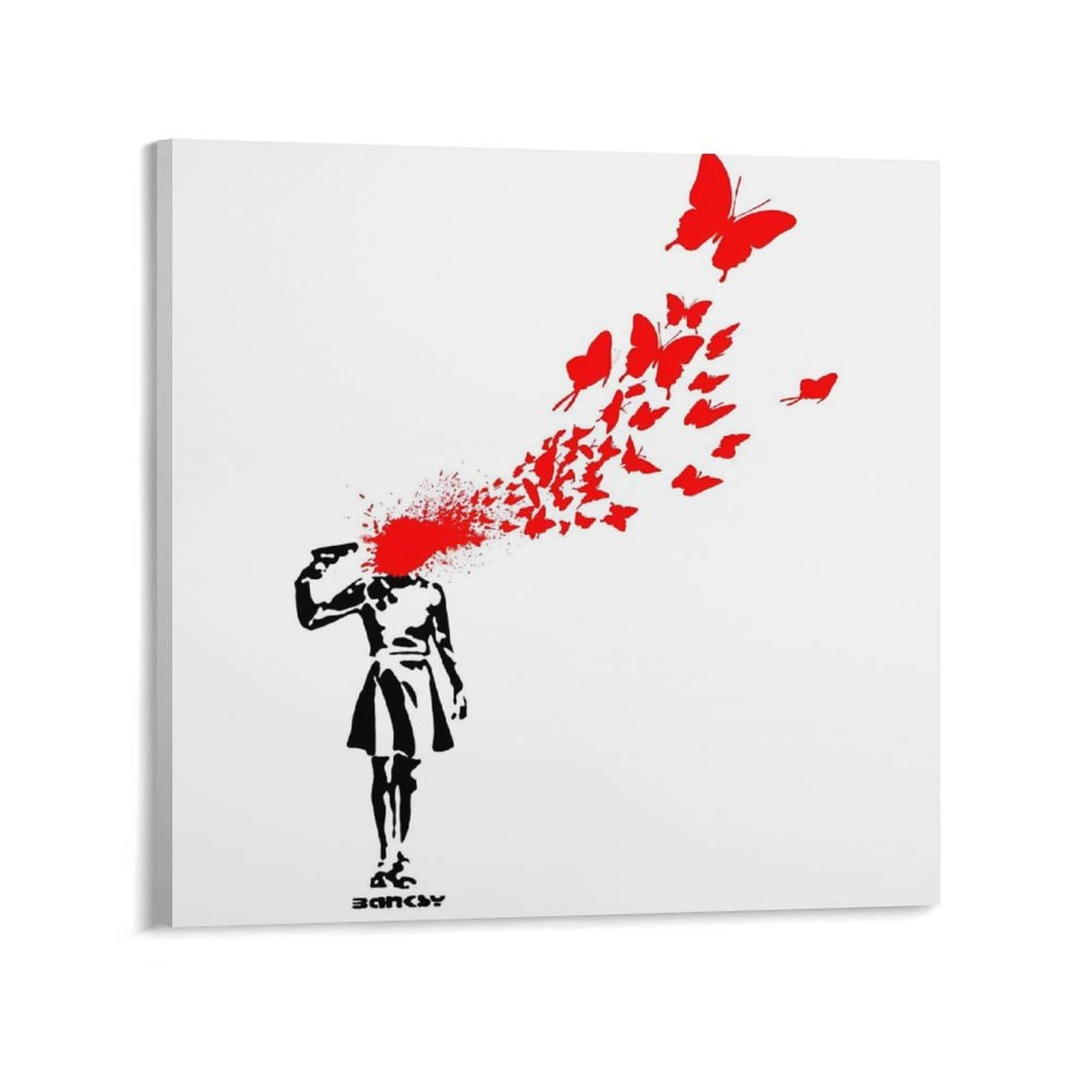 バンクシーアートポスター A4 逆立ち 女性 太極 岩 バンクシー ポスター バンクシーアートポスター A4 逆立ち 甘 女性 太極 岩