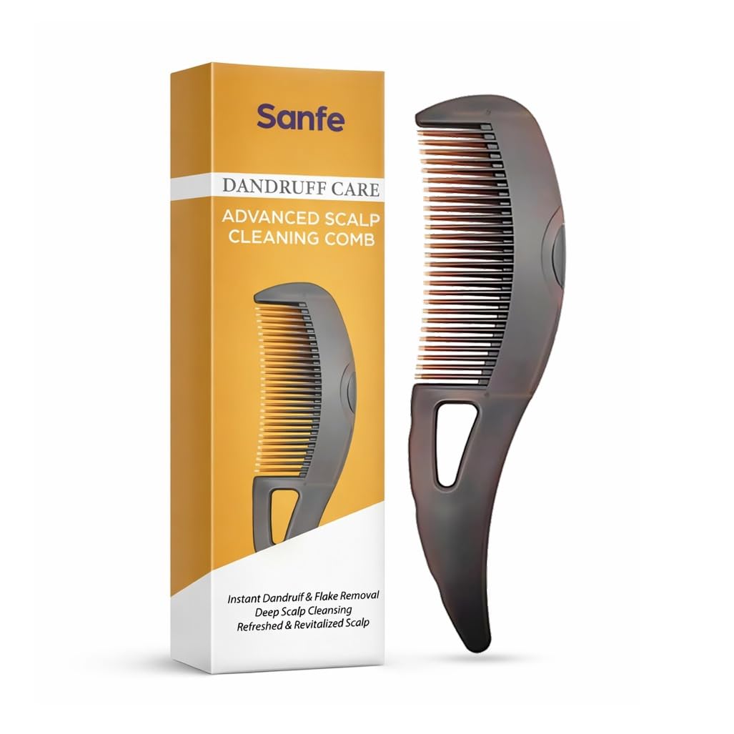 Sanfe Dandruff Care Advanced Scalp Cleaning Comb For Healthy Scalp | 1 Unit
