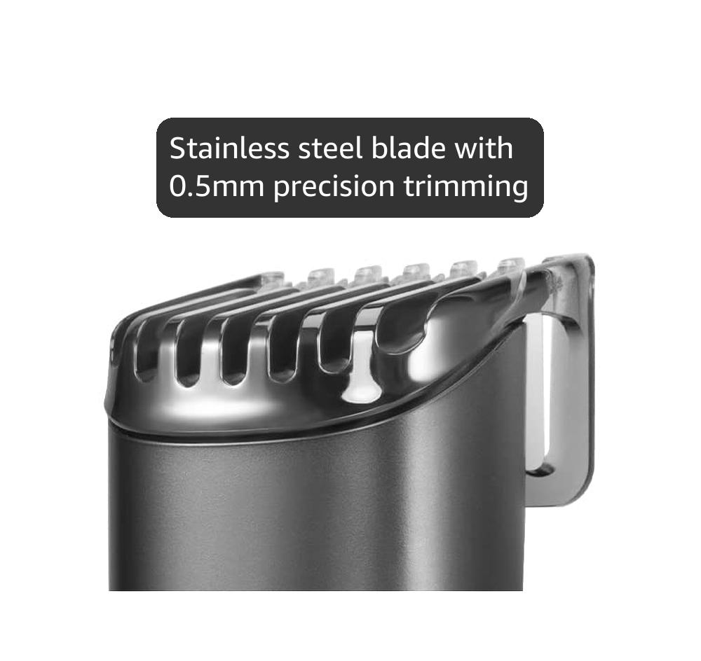 MI Xiaomi Beard Trimmer 2C With High Precision Trimming | 2 Beard Comb | USB Type-C | Fast Charging | 0.5mm Precision | 40 Length Settings | 90 Min Run Time, Black