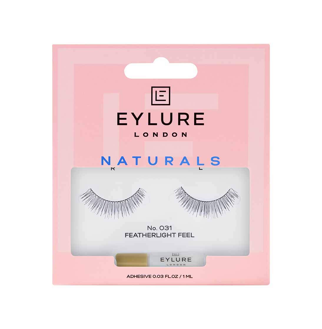 Eylure Fake Eyelashes, Naturals No. 031, Reusable, Adhesive Included, Tapered, 1 Pair : Beauty & Personal Care