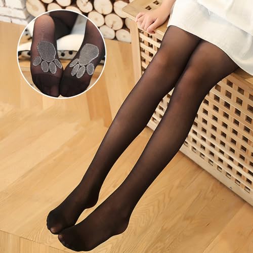 Toddler Socks, Kids Footed Tights with Fun Foot Thin Pineapple Stockings Solid Color Pantyhose for Girls 3-12T3